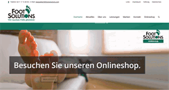 Desktop Screenshot of footsolutions.de