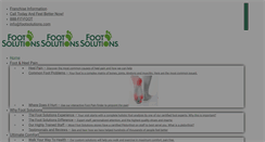 Desktop Screenshot of footsolutions.ca